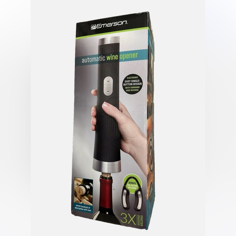 Emerson Black Automatic Wine Opener
